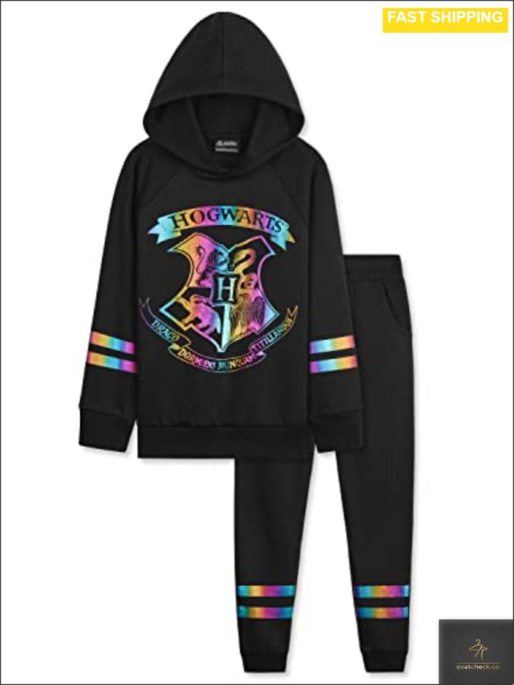 Harry Potter Girls Tracksuit Hoodie Joggers Cotton Blend Set